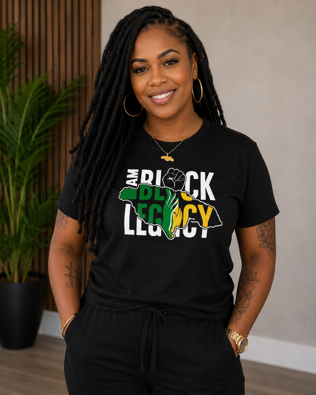 I AM Black Legacy - Jamaica - Unisex t-shirt - Black