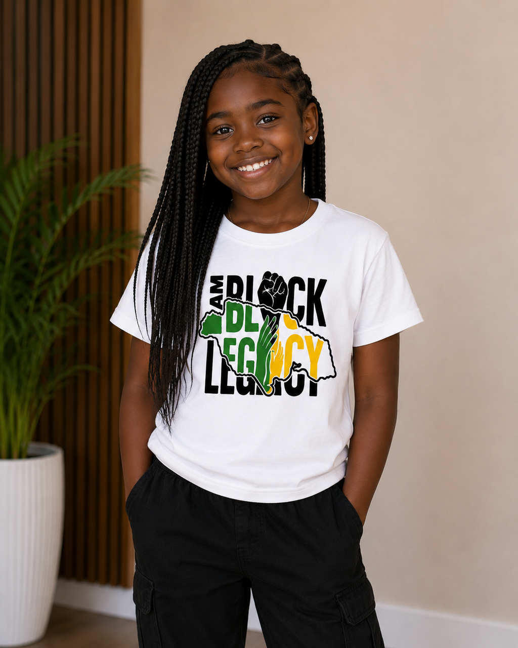 I AM Black Legacy - Jamaica - Youth Short Sleeve T-Shirt