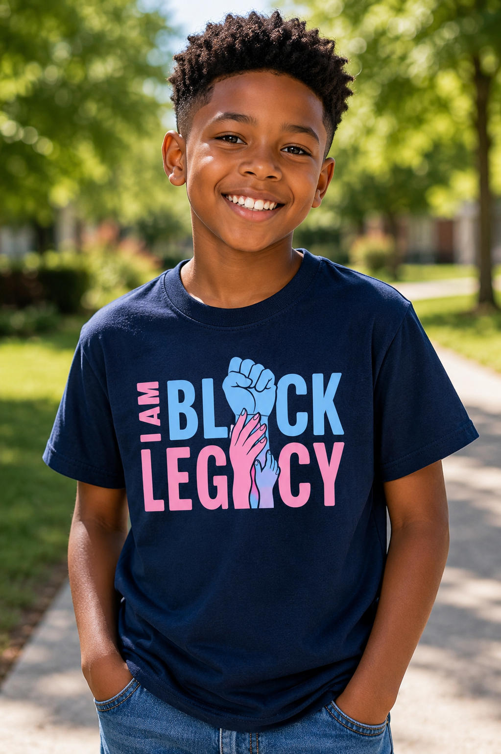 Living Legacy - Pink and Blue - Youth Tee - Boys