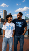Living Legacy - Pink and Blue - Unisex Short Sleeve T-Shirt - Solid Blue