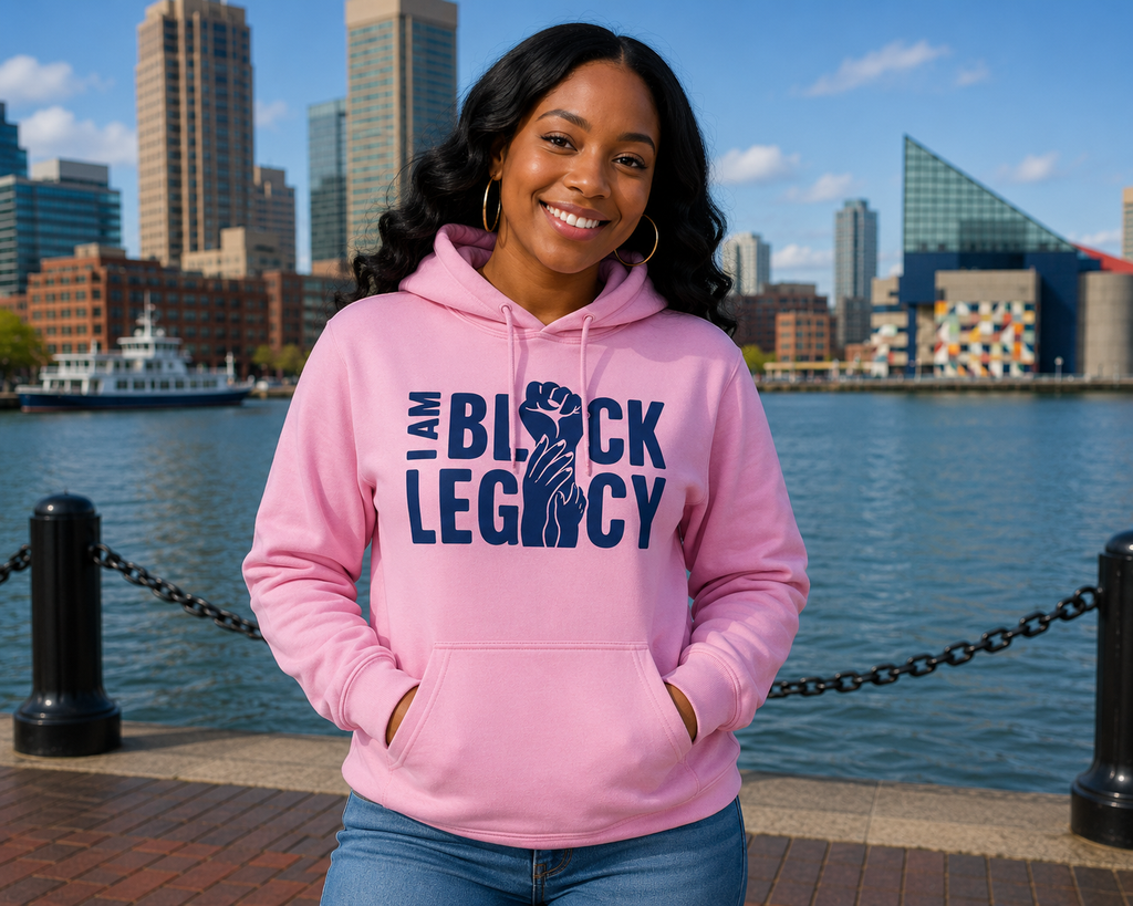 Living Legacy - Pink and Blue - Unisex Hoodie - Solid Navy