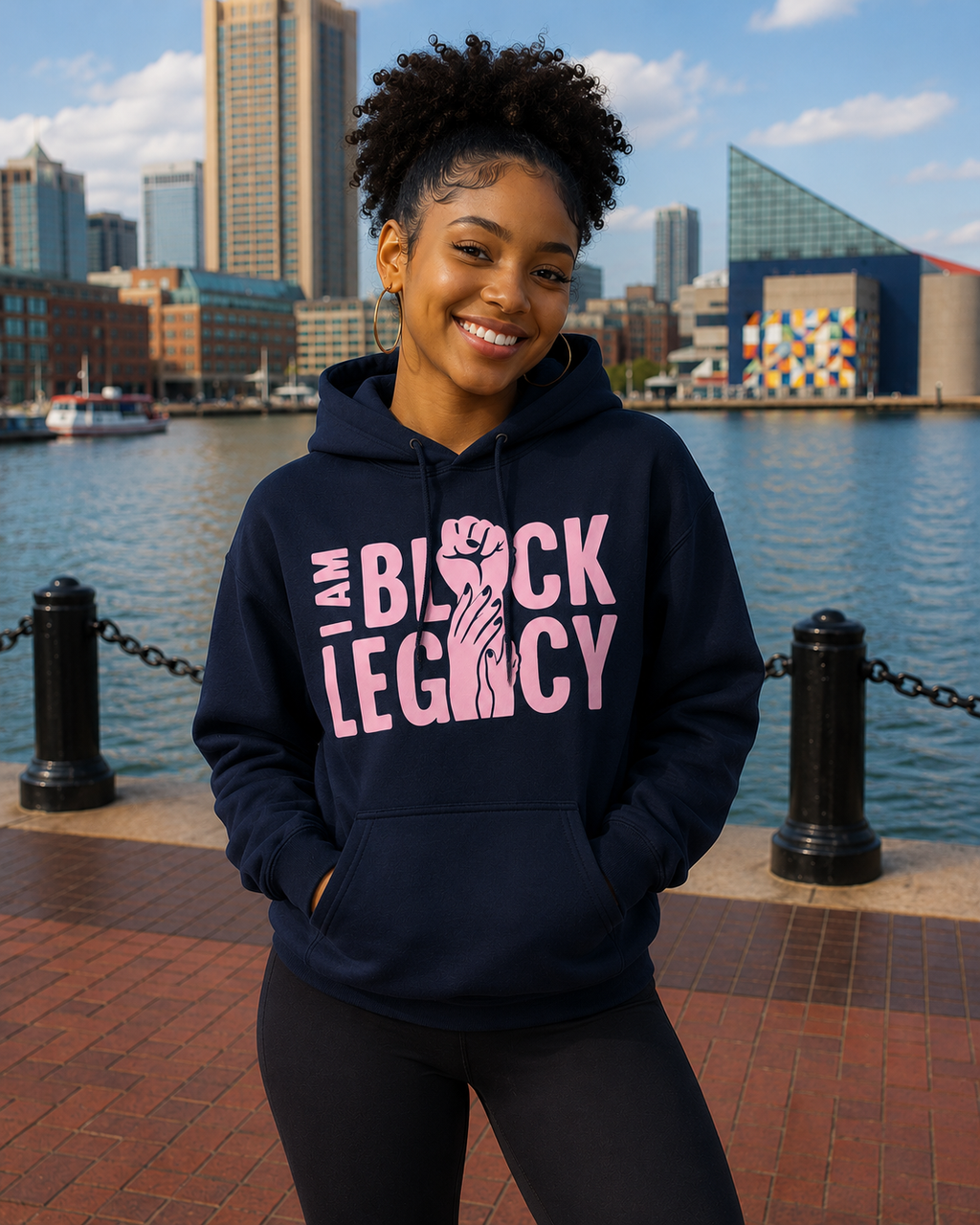 Living Legacy - Pink and Blue - Unisex Hoodie - Solid Pink